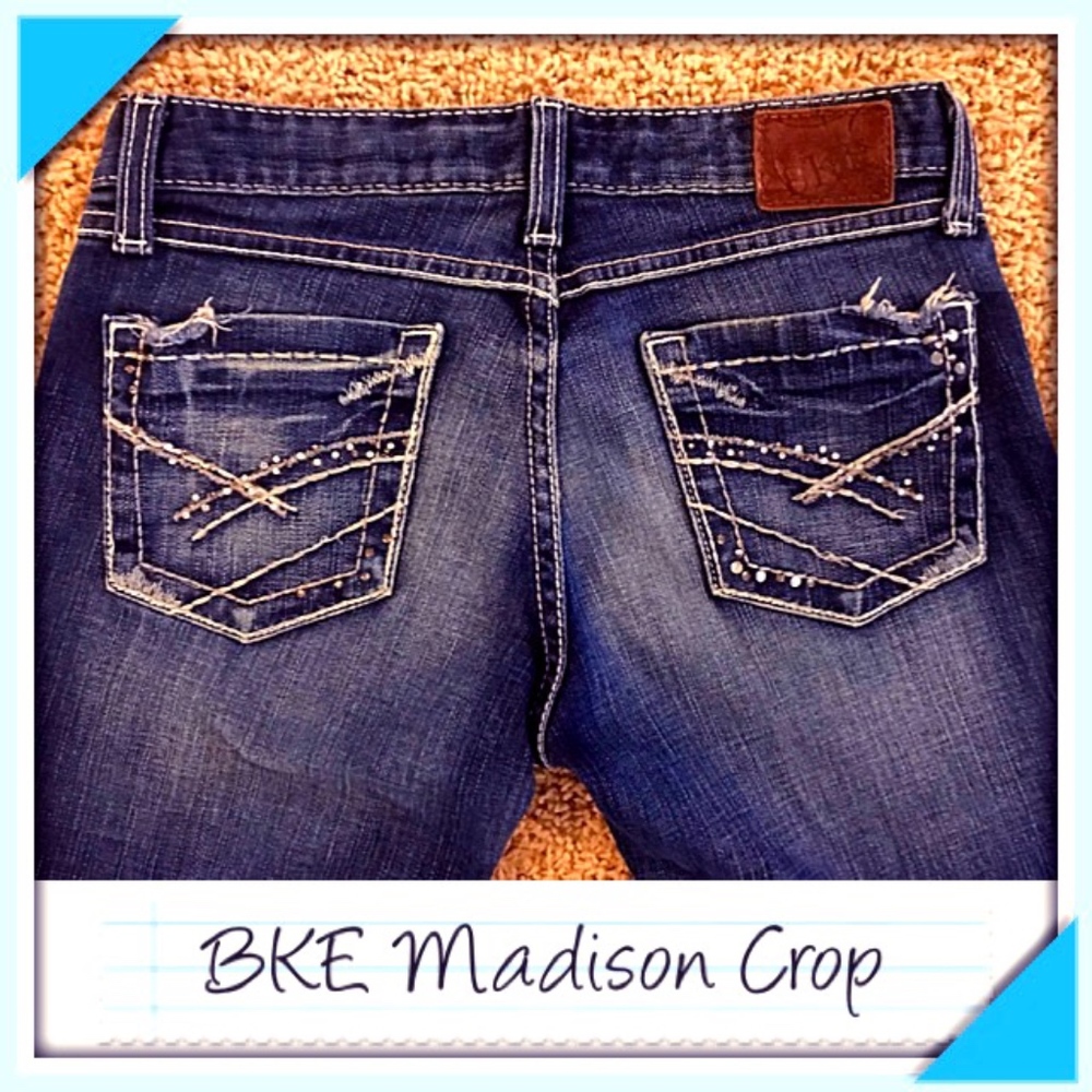 BKE Madison Crop Stretch Denim